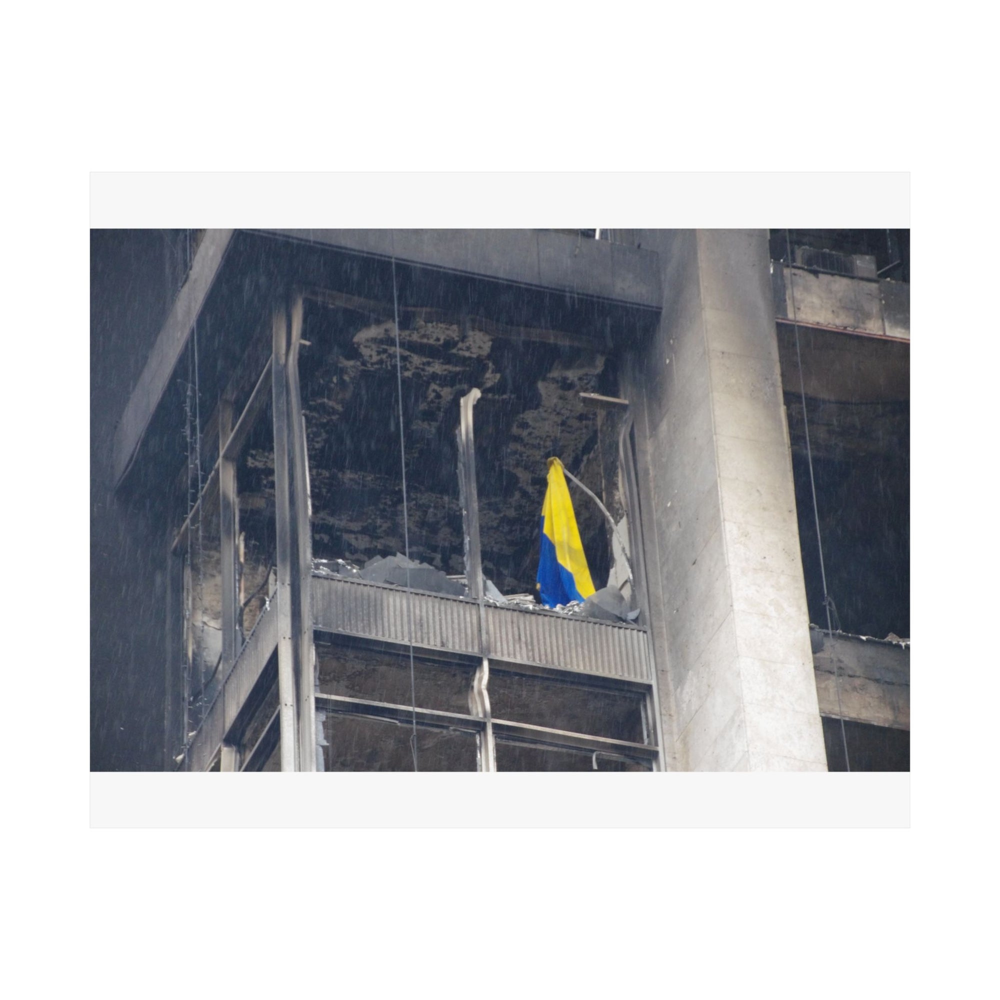 The Flag in the Window — photograph by Alex Frishberg