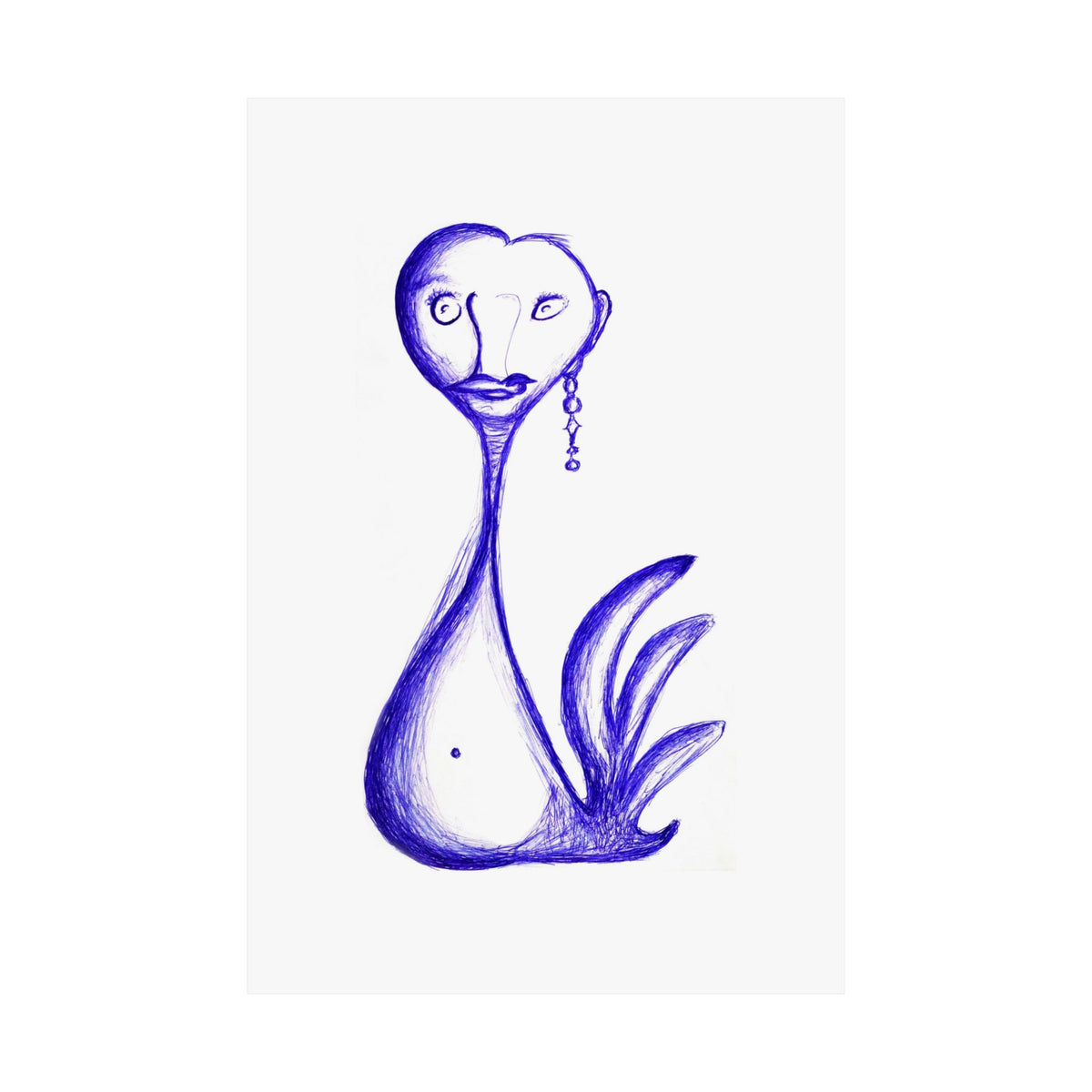 Gay Swan — drawing by Alex Frishberg