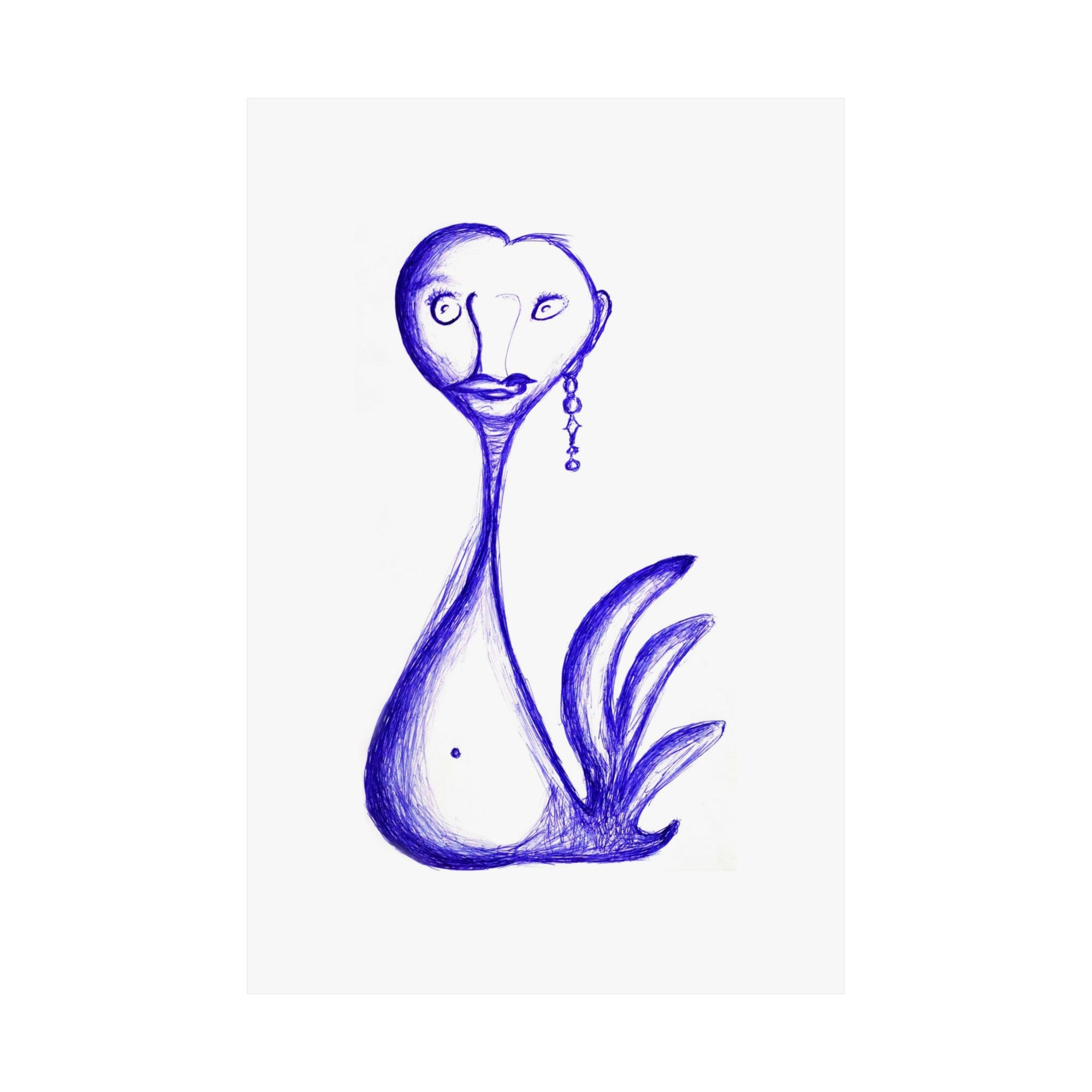 Gay Swan — drawing by Alex Frishberg
