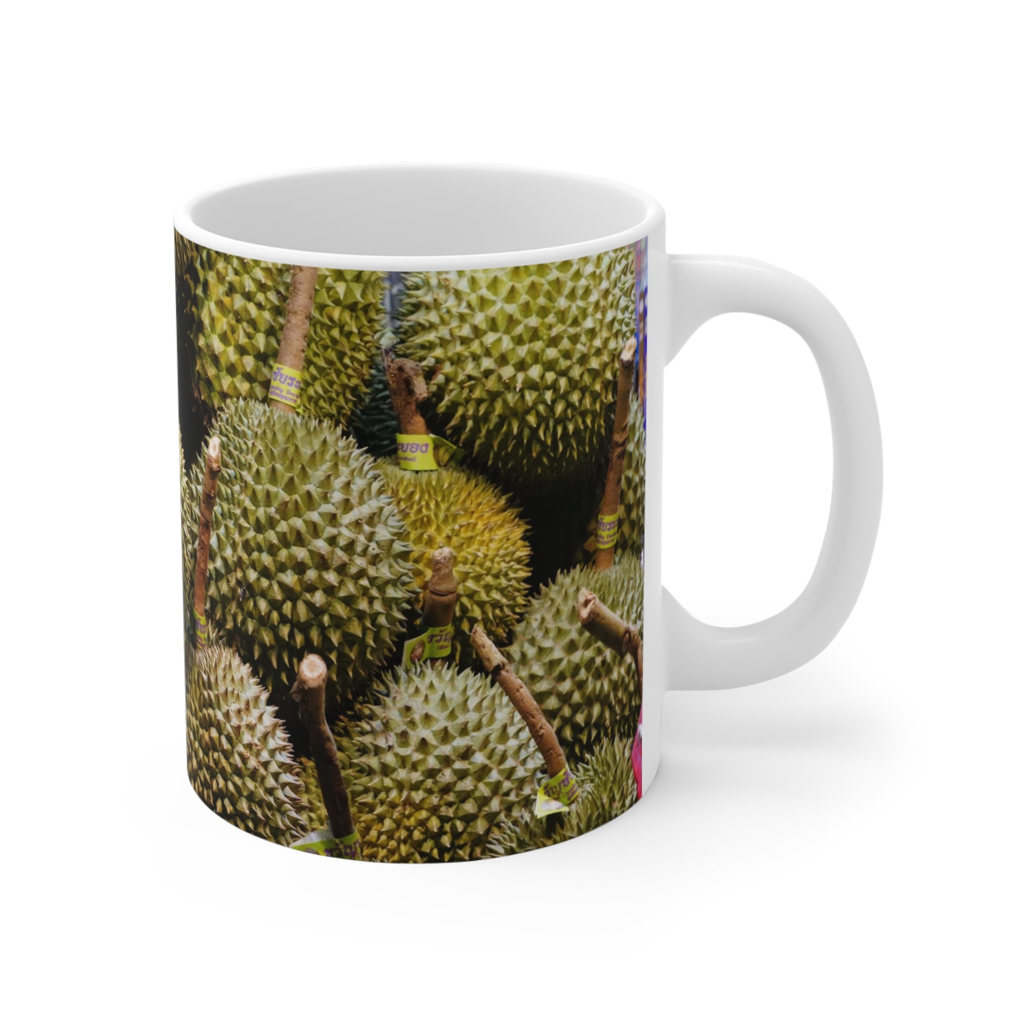 Durians Mug — by Alex Frishberg
