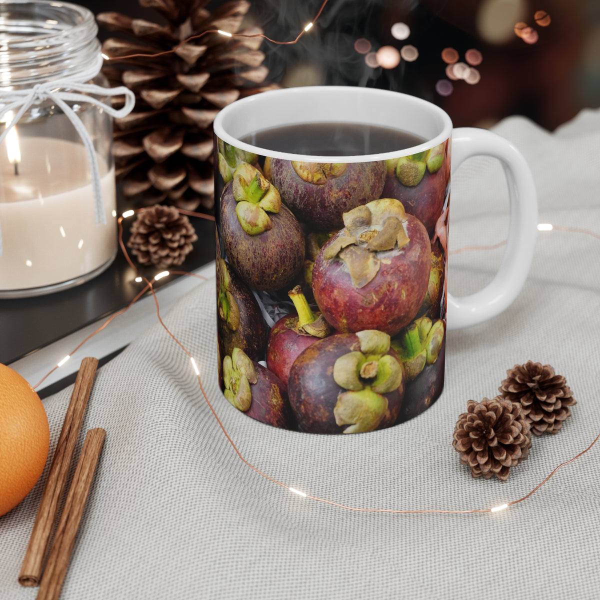 Mangosteens Mug — by Alex Frishberg