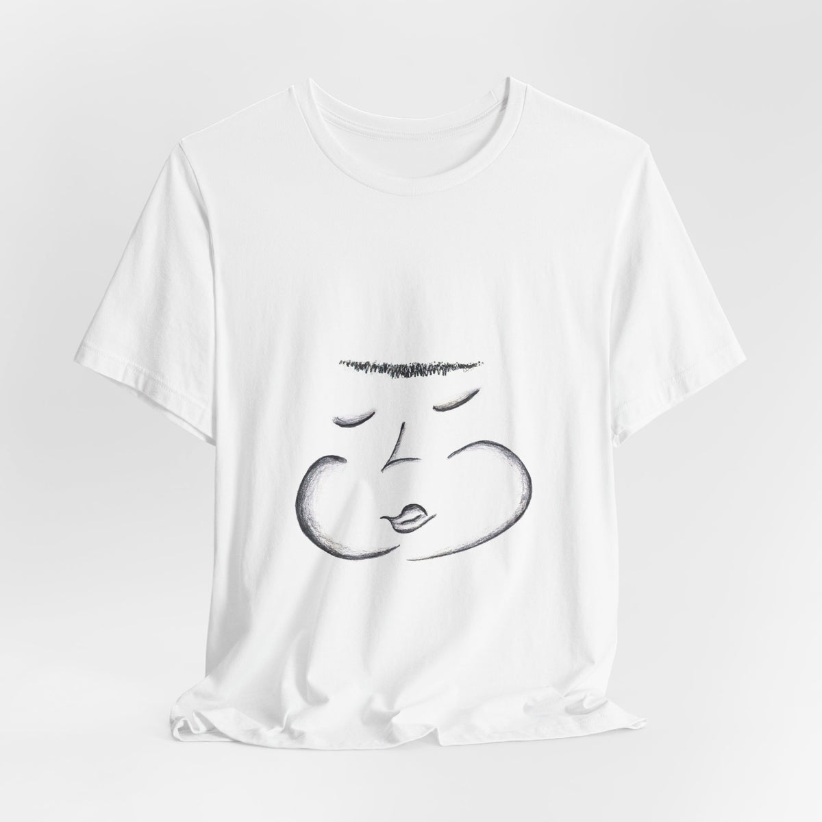 Sleeping Face Tee — sketch by Alex Frishberg