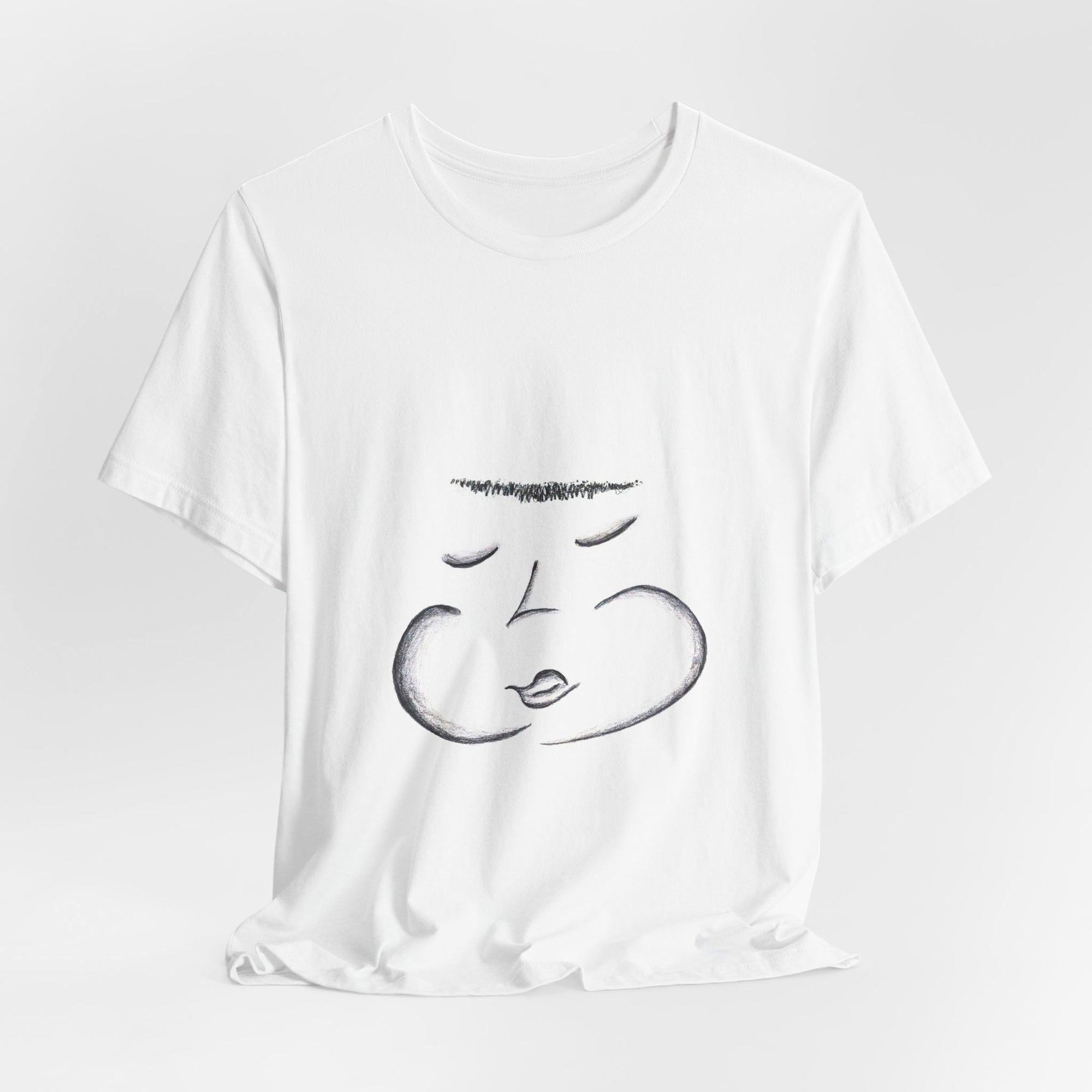 Sleeping Face Tee — sketch by Alex Frishberg