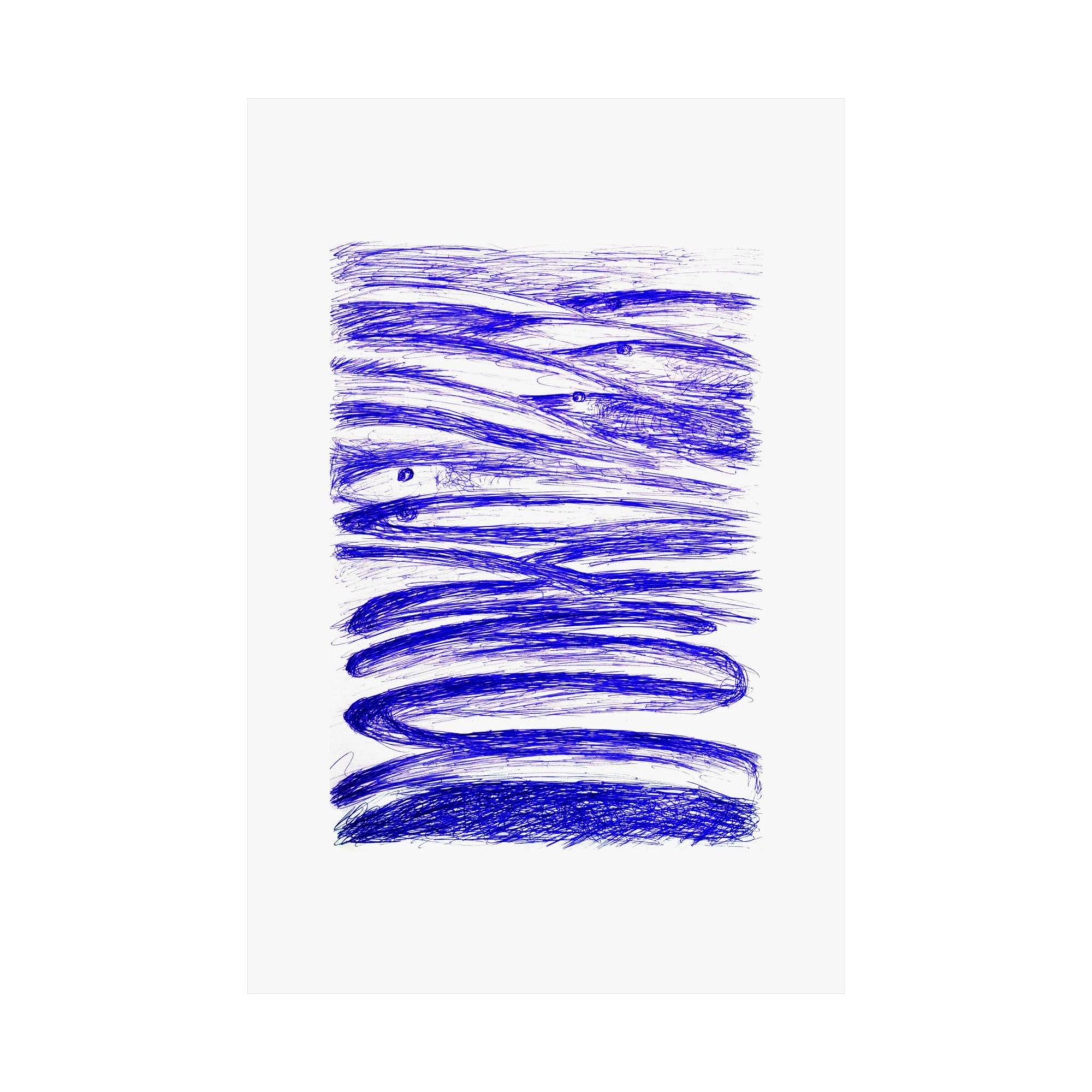 Salmon Run — drawing by Alex Frishberg