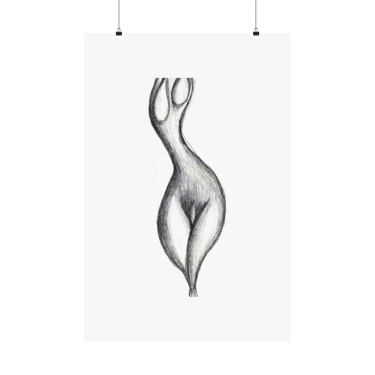 A Nude — drawing by Alex Frishberg