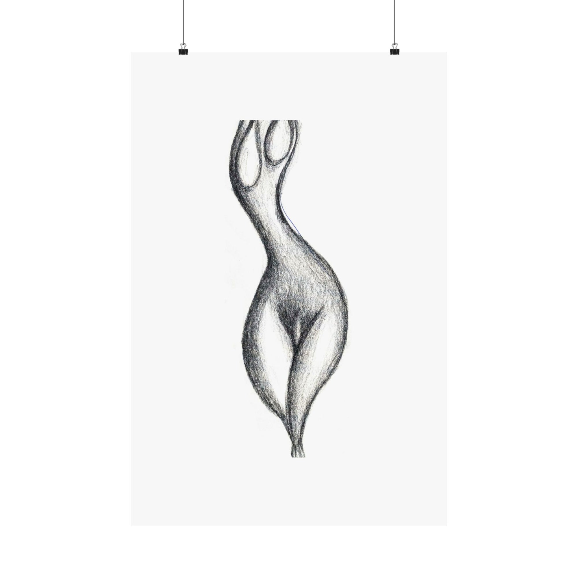 A Nude — drawing by Alex Frishberg