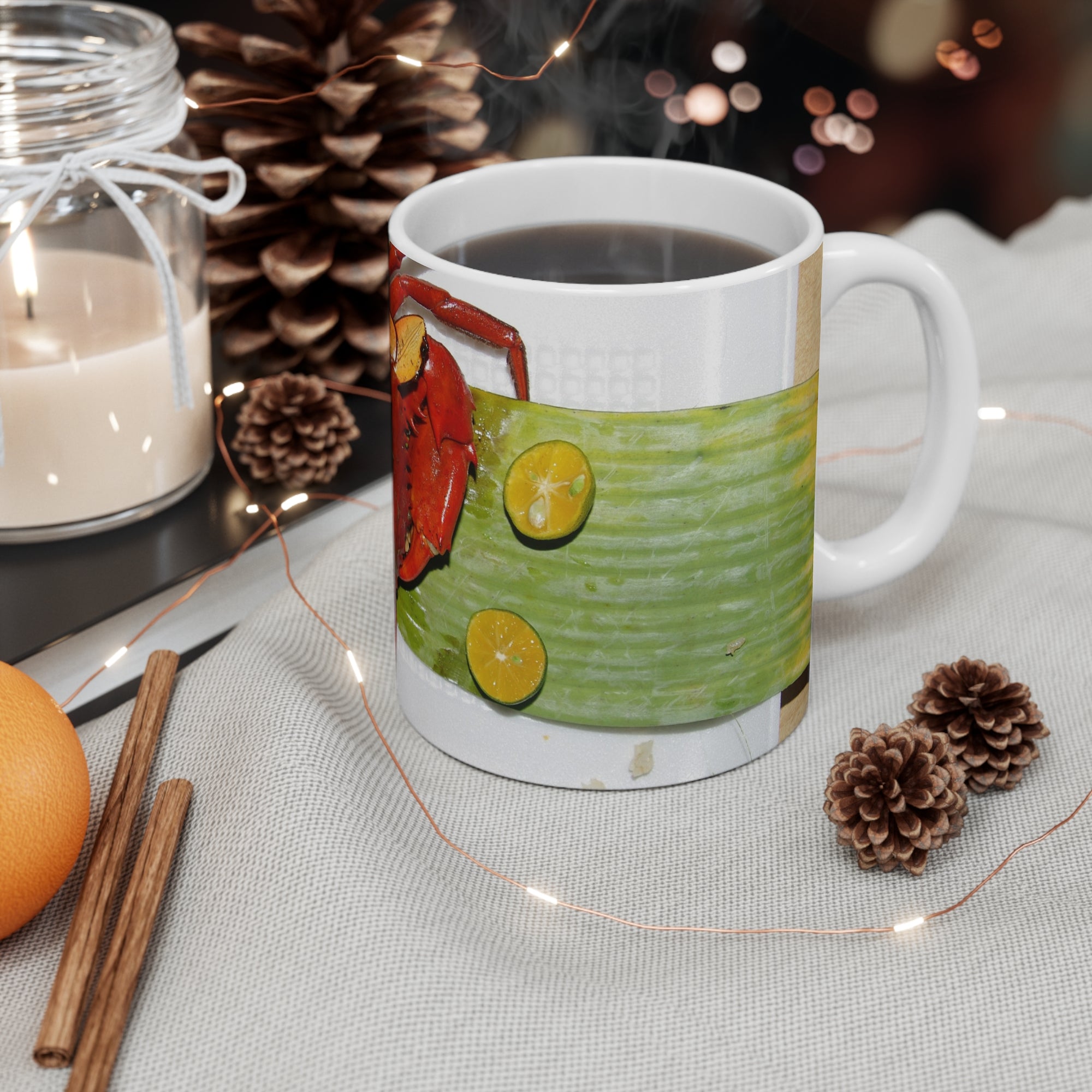 Red Crab Mug — by Alex Frishberg