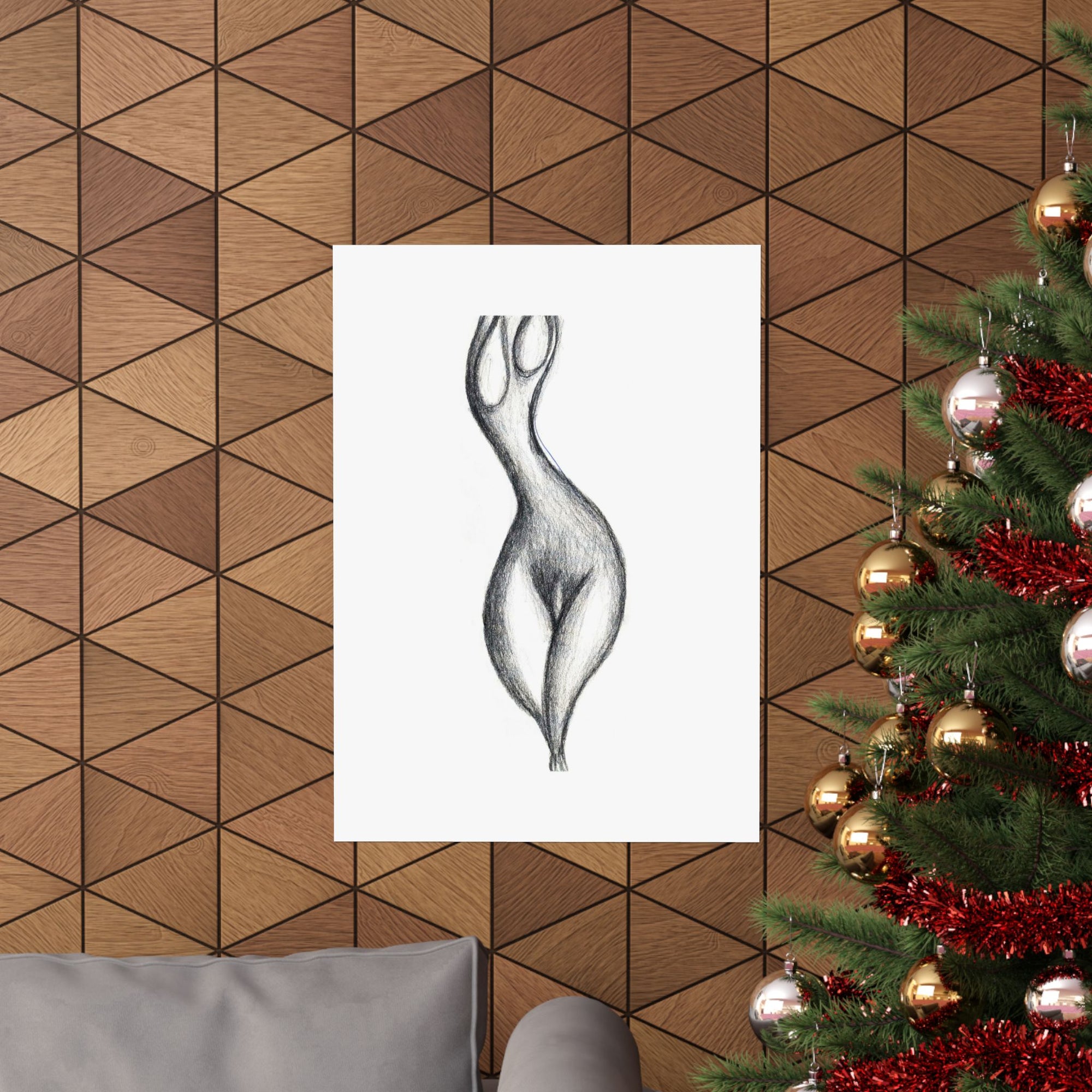 A Nude — drawing by Alex Frishberg