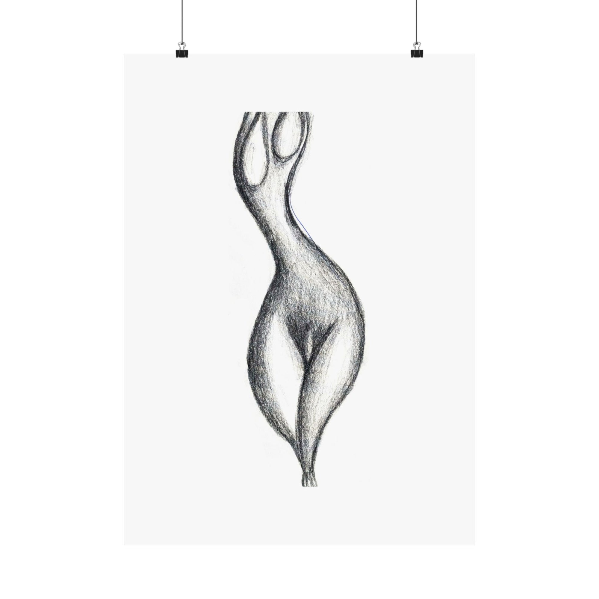 A Nude — drawing by Alex Frishberg